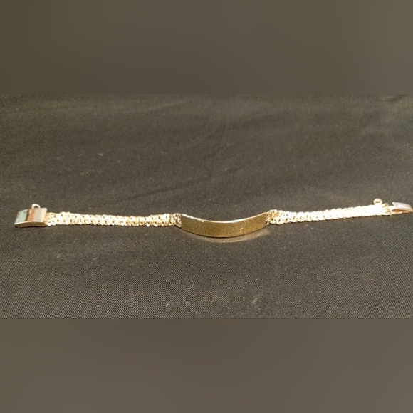 Child's Bracelet Vintage Gold Plated 7.5" Double Chain (#102) - Picture 1 of 4